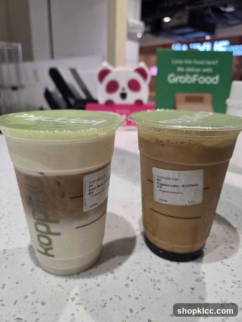 Two Iced Drinks