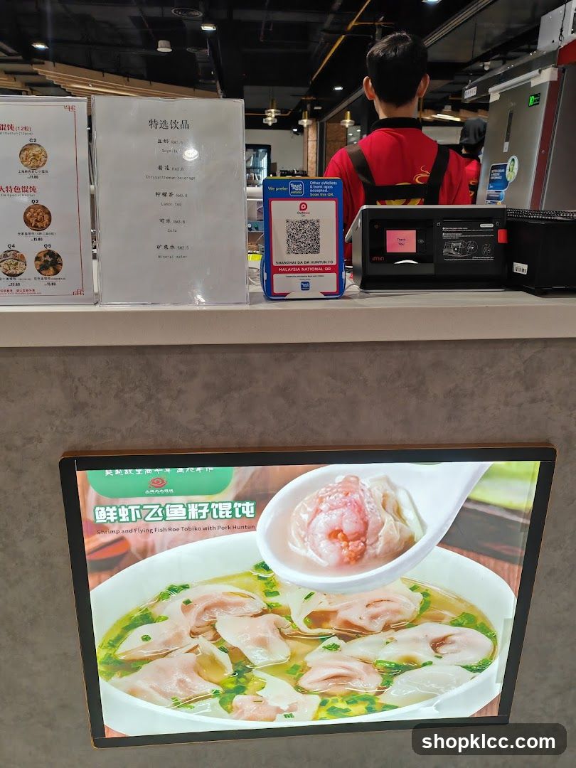 Food Display and Menu