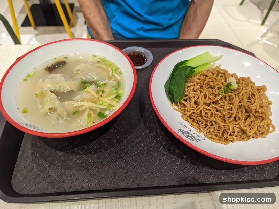 Wonton Noodle Soup and Dry Noodles