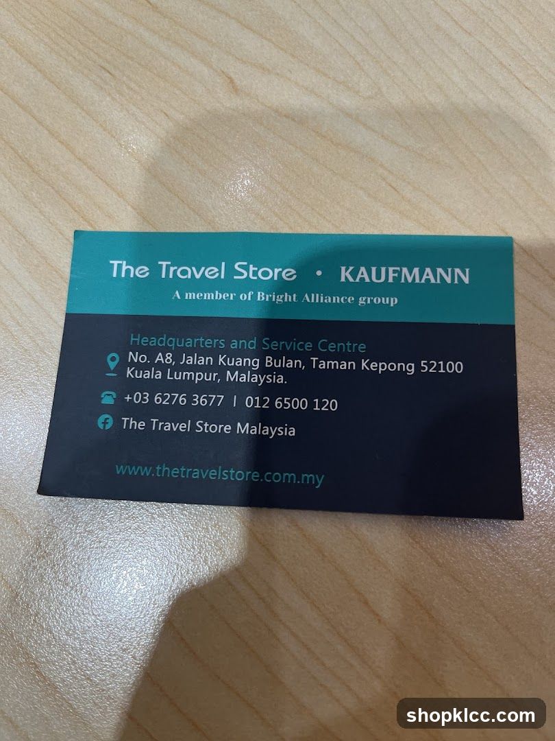 Business Card of The Travel Store Kaufmann