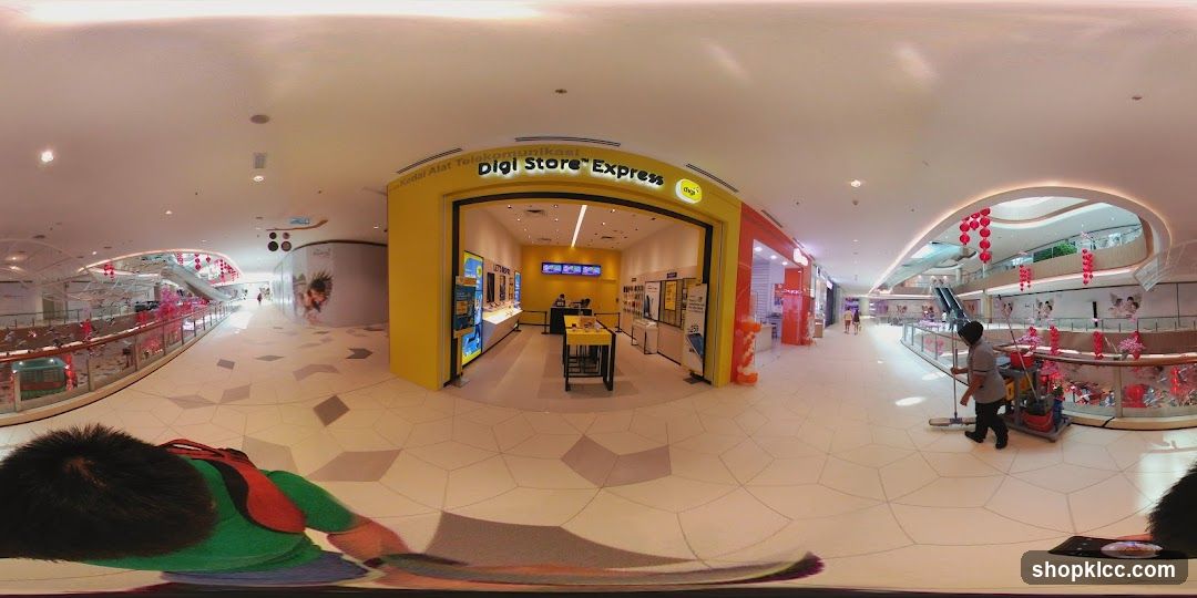 Shopping Mall Interior with Digi Store Express