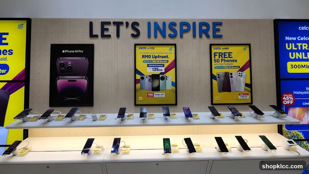 Phone Display Store Interior