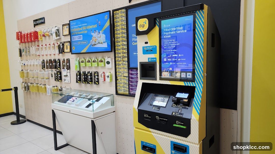 Digital Kiosk and Accessories Display