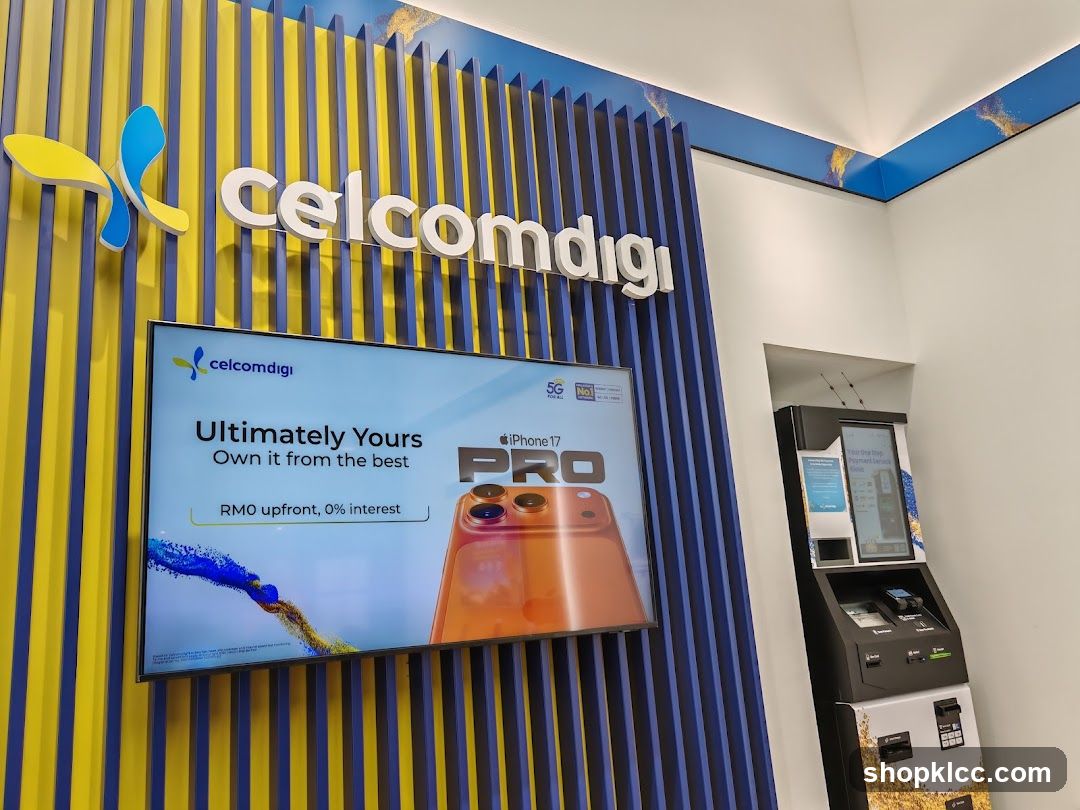 Celcomdigi Store Interior Display