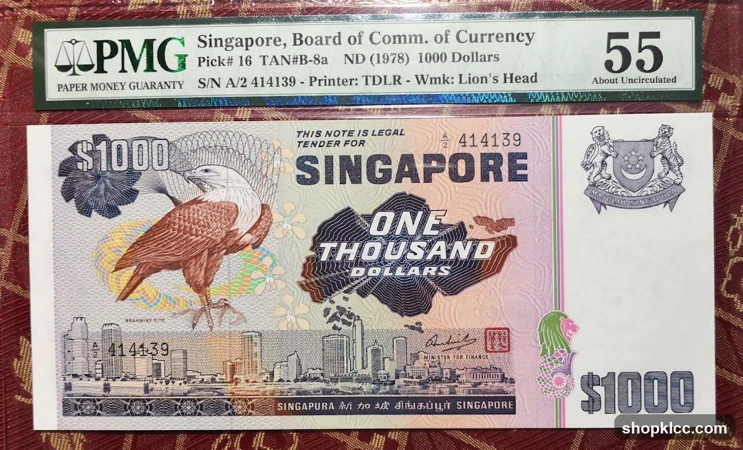 Singapore 1000 Dollar Banknote