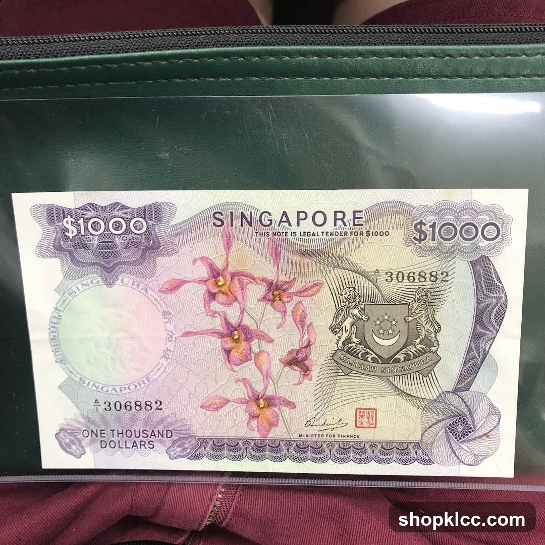 Singapore 1000 Dollar Banknote