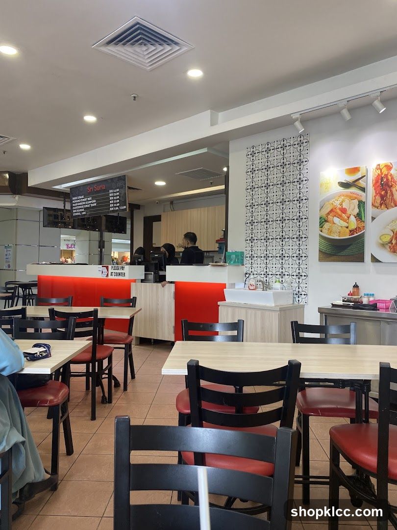 Restaurant Interior with Menu
