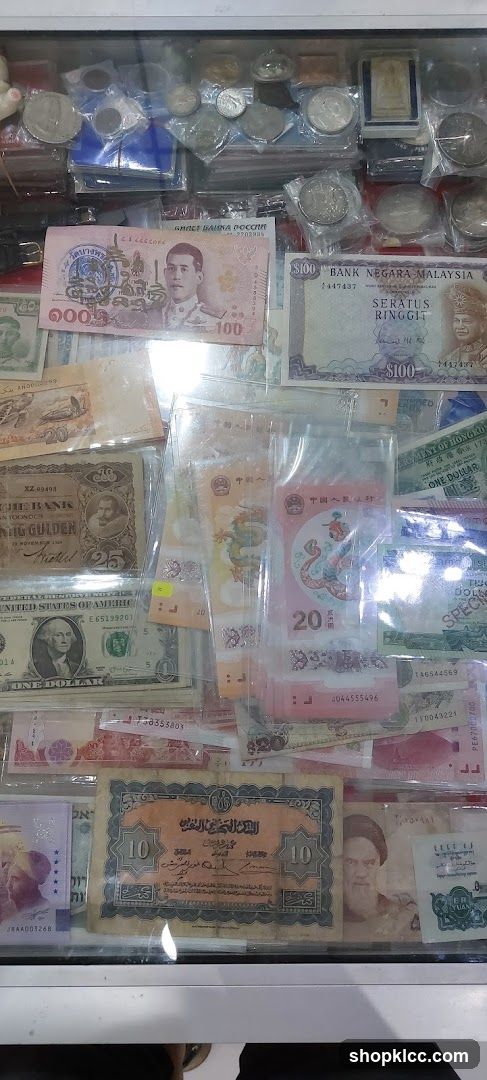 Collection of World Banknotes and Coins