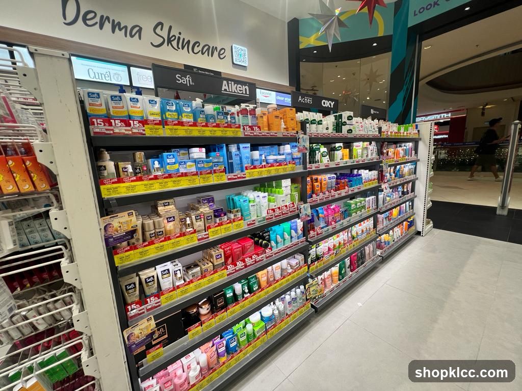 Skincare Products Display