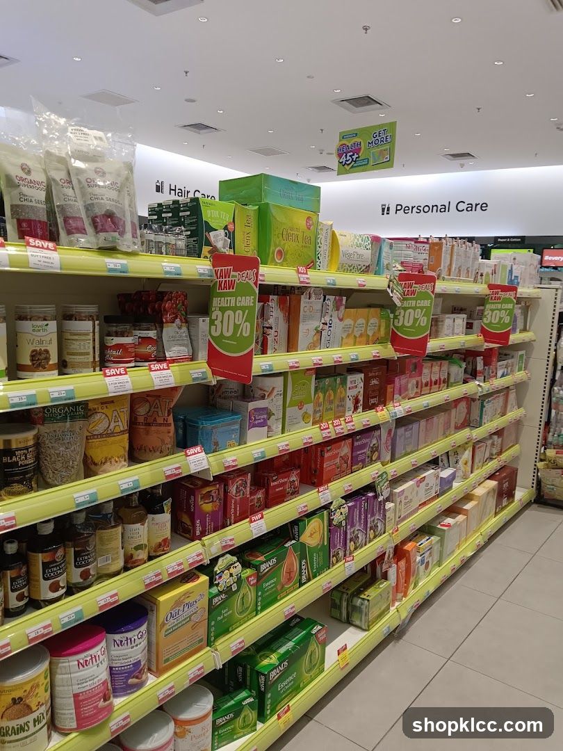 Health and Personal Care Products Aisle