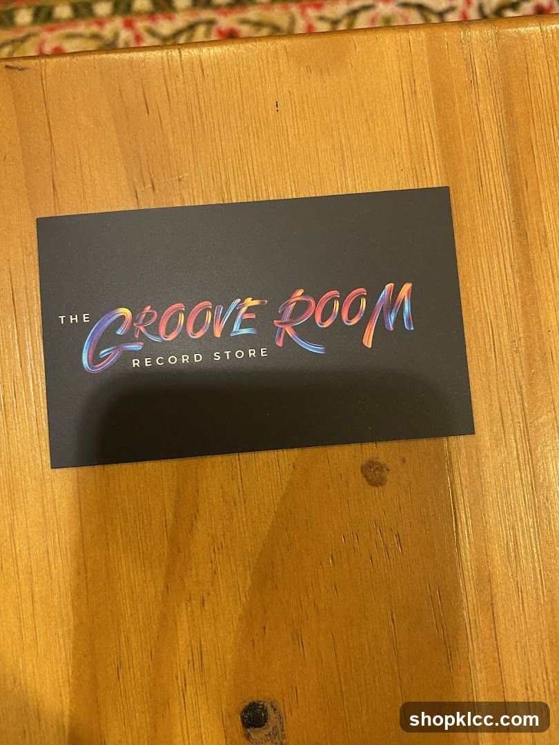 The Groove Room Record Store Business Card