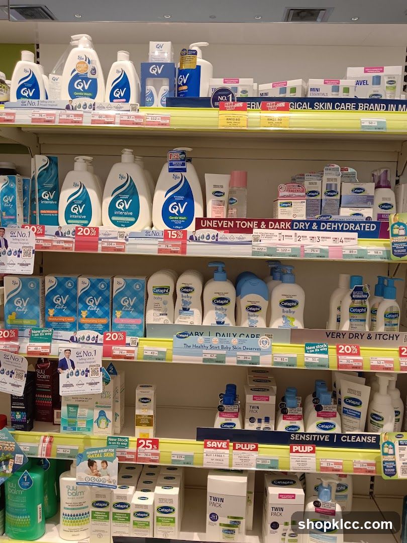 Skincare Products on Shelves