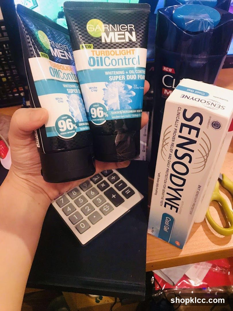 Garnier Men and Sensodyne products