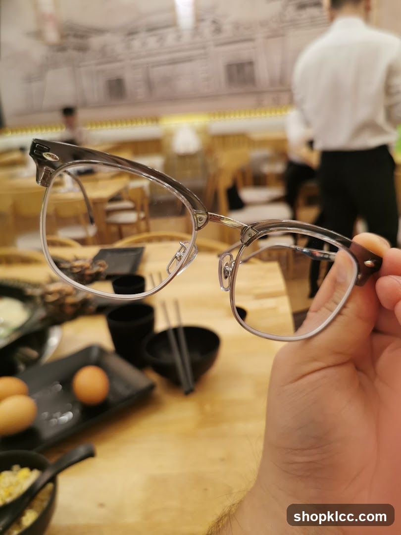 Eyeglasses in a Restaurant
