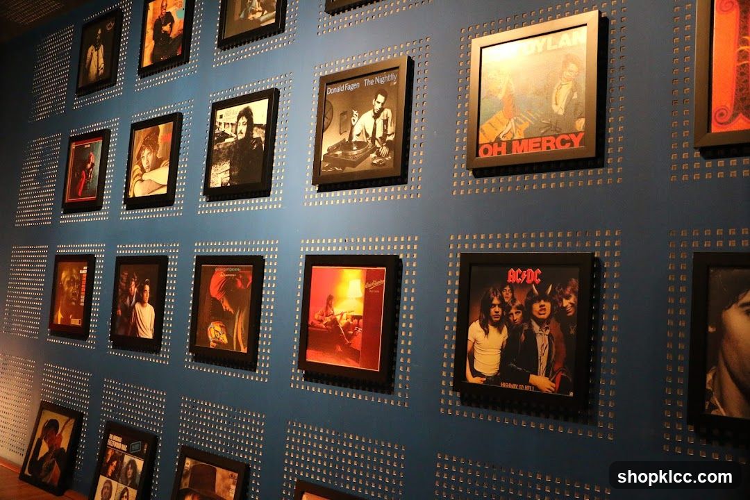 Framed Album Covers Display