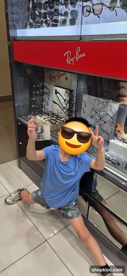 Eyewear Display with Child