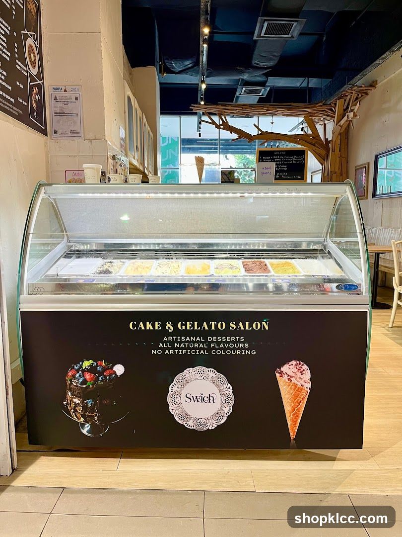 Cake and Gelato Salon Display