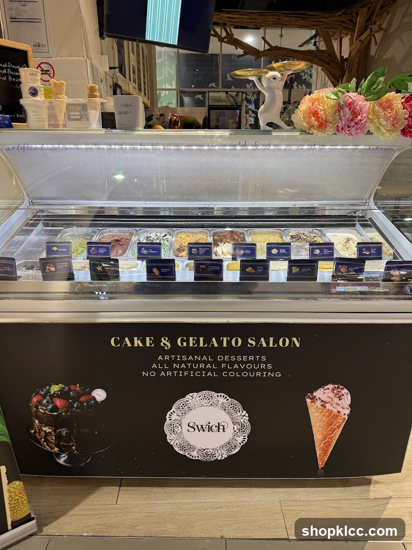 Cake and Gelato Salon Display