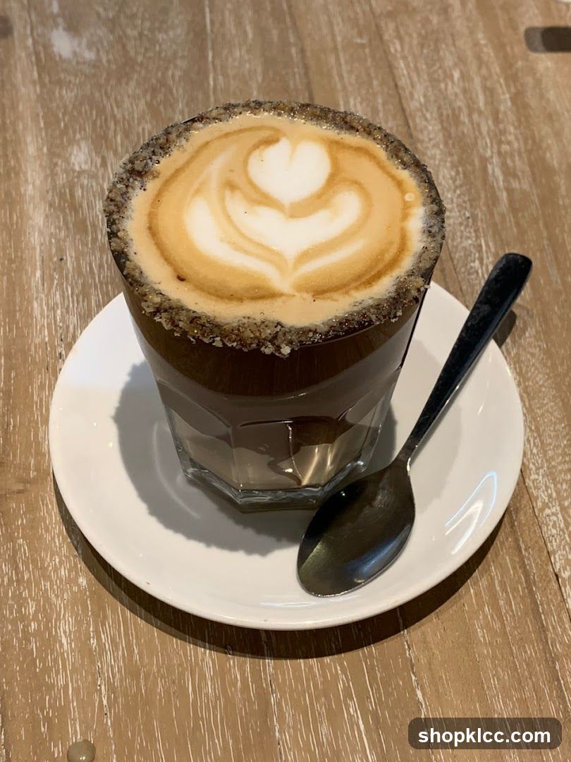 Latte with Frothy Art