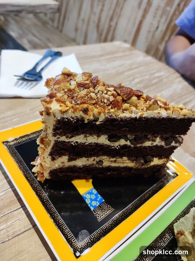 Chocolate Layer Cake with Nuts