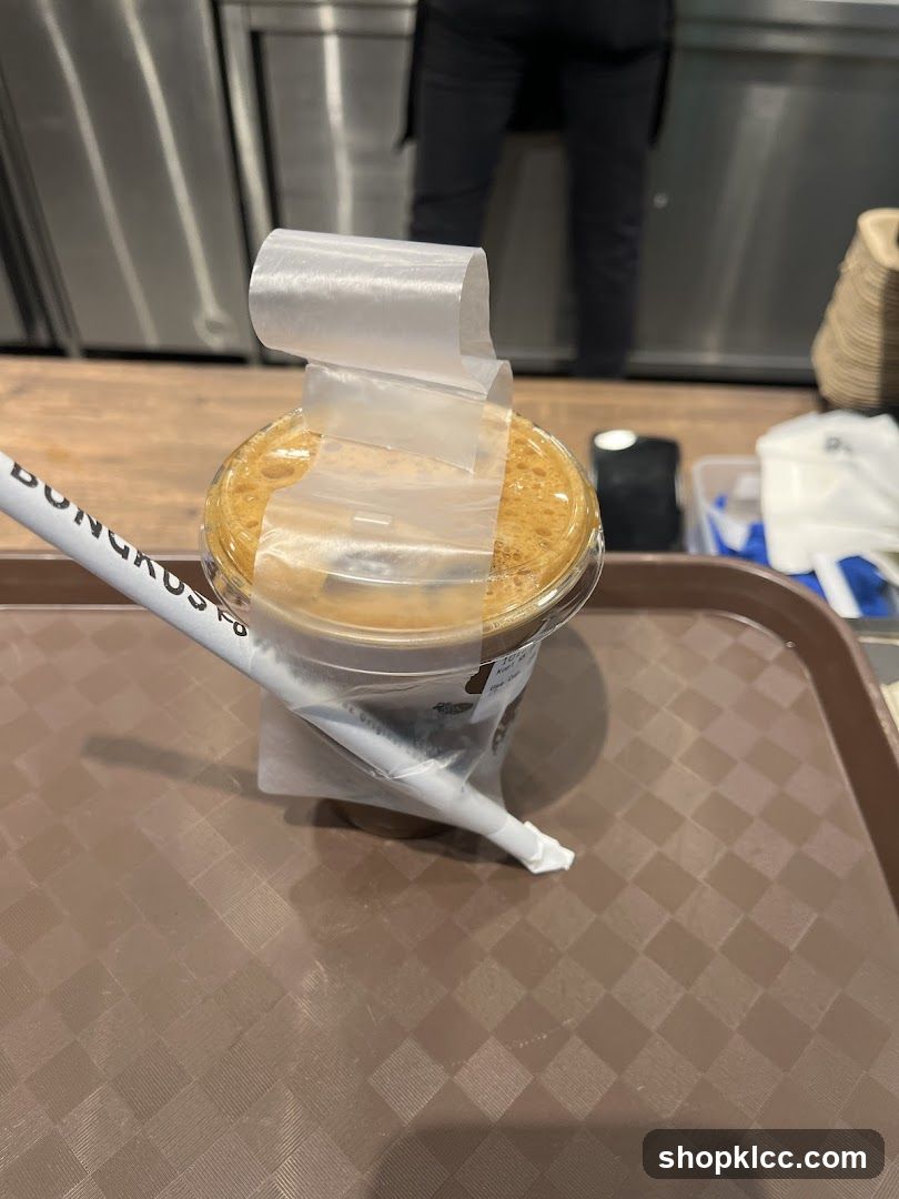 Coffee Drink with Straw