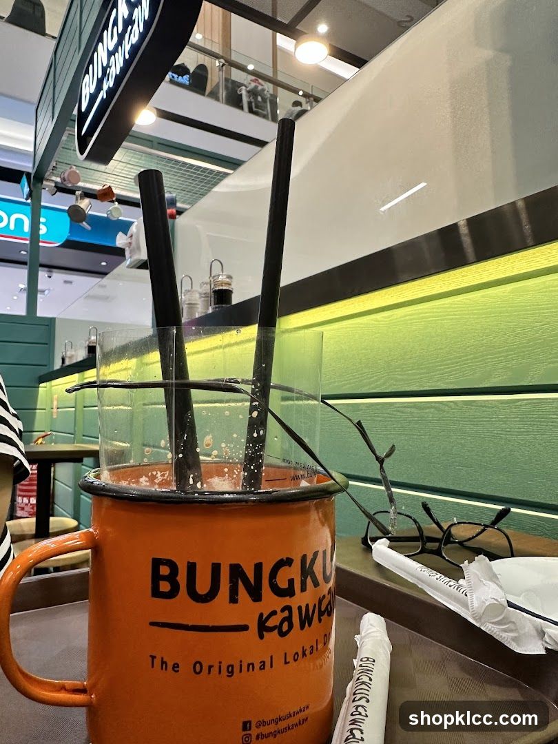 Beverage in a Branded Mug