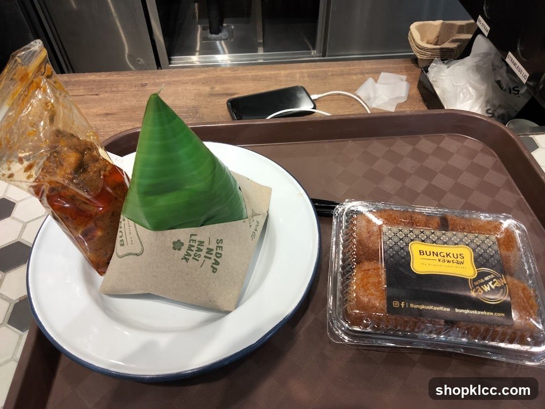 Nasi Lemak and Cake