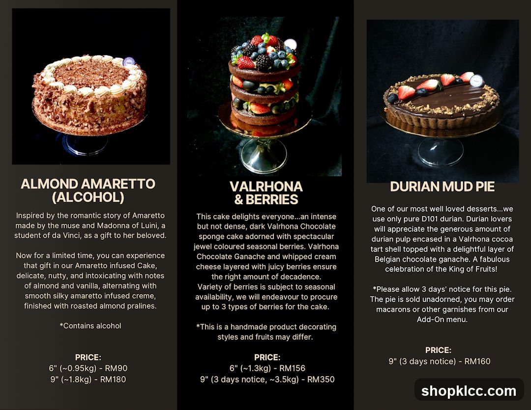 Dessert Menu