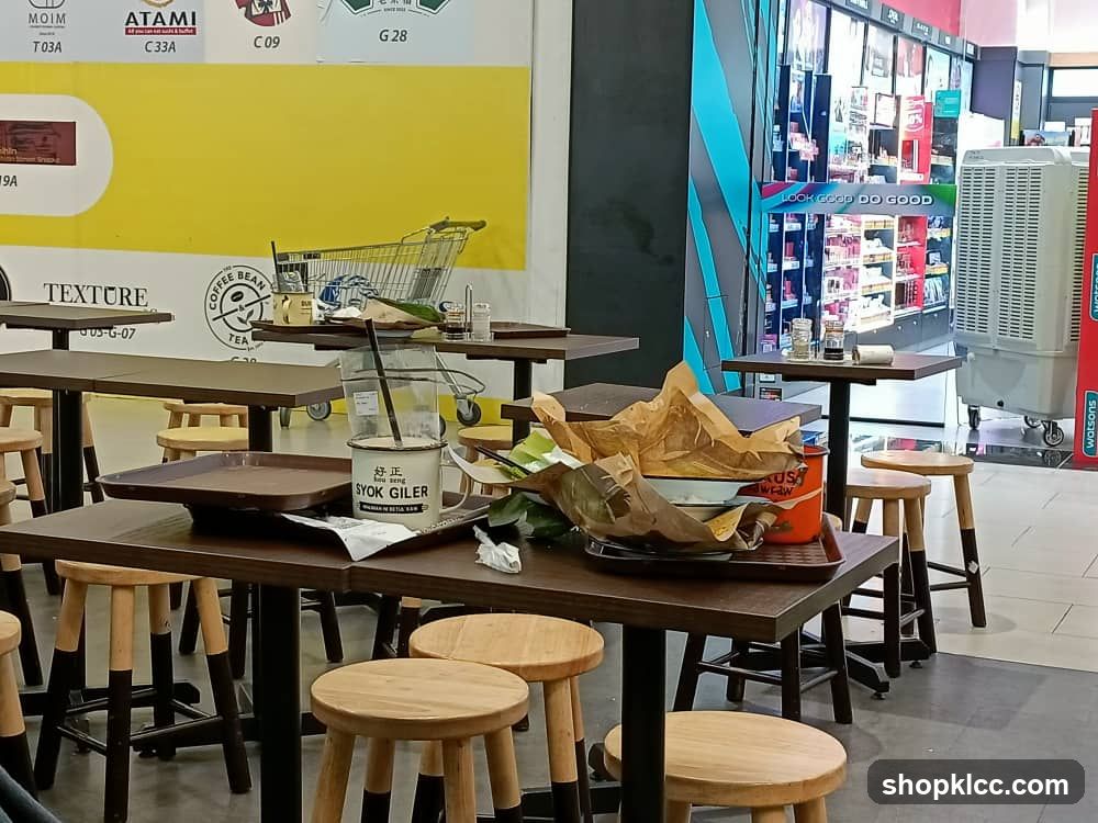 Messy Cafe Tables