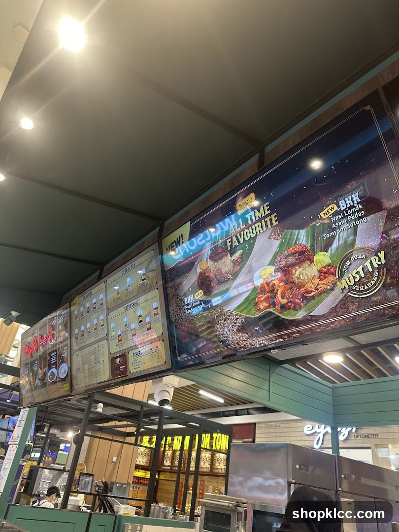 Food and Drink Menu Display