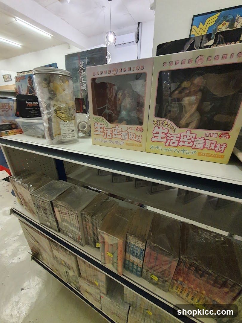 Store Display of Collectibles