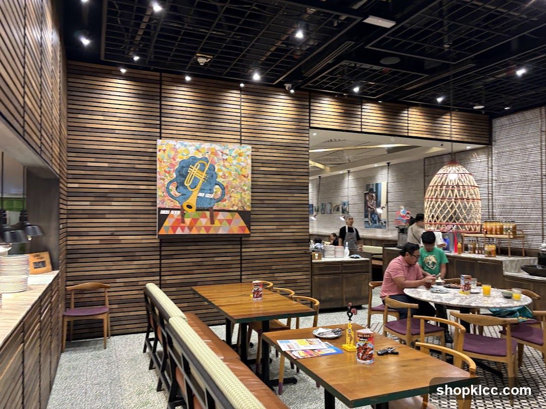 Restaurant Interior with Artwork