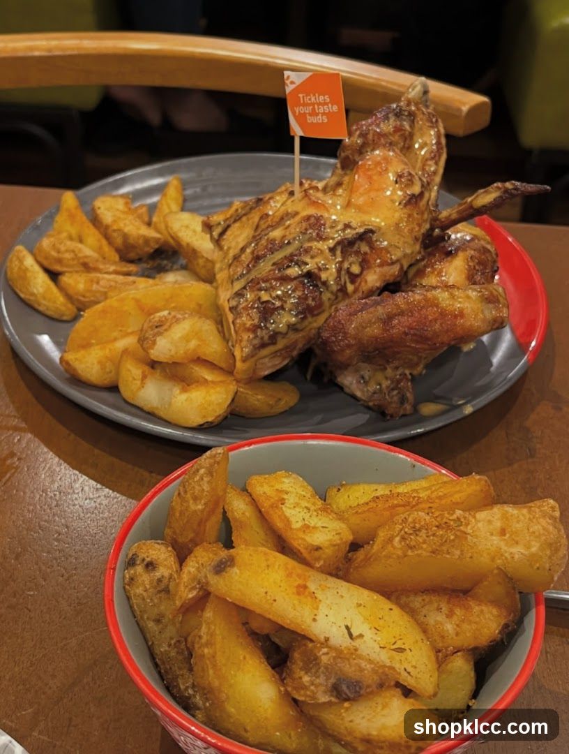 Roasted Chicken and Potato Wedges