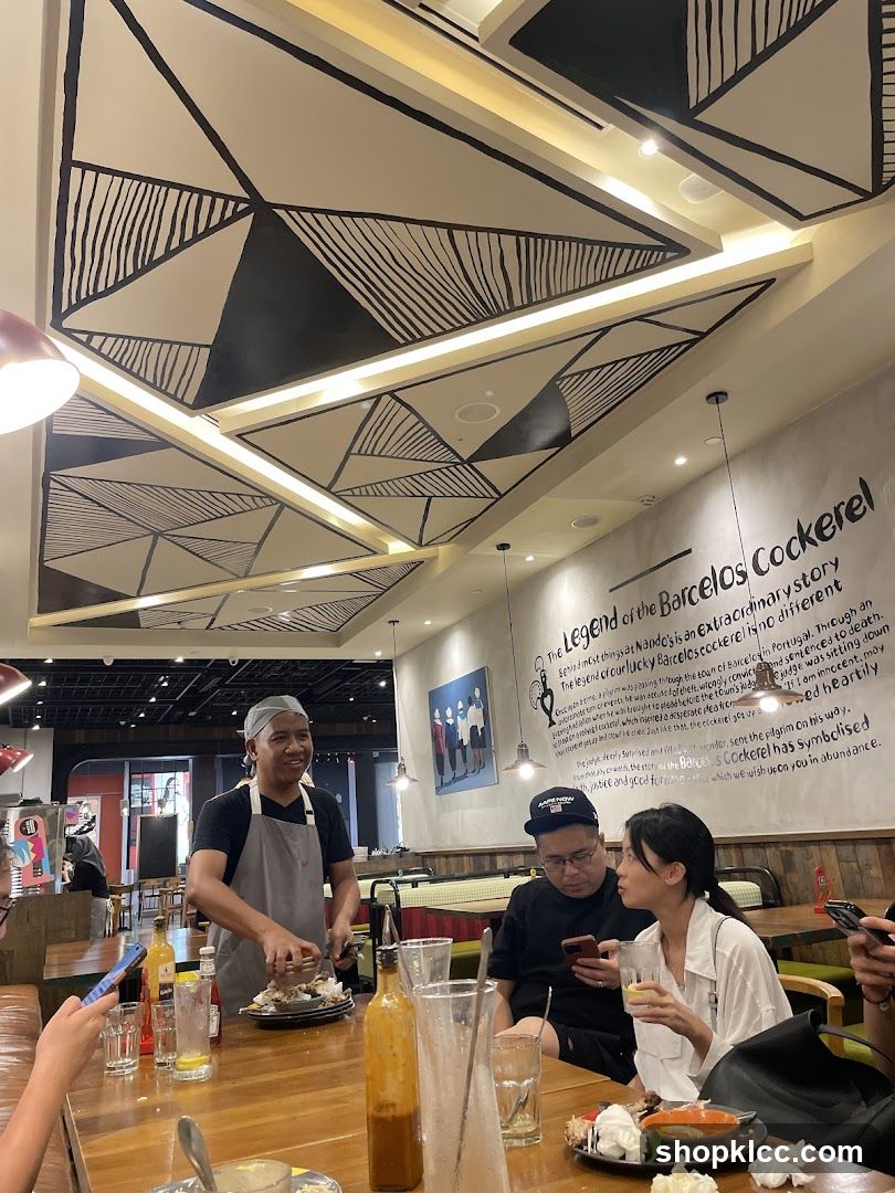 Restaurant Interior with Staff and Diners