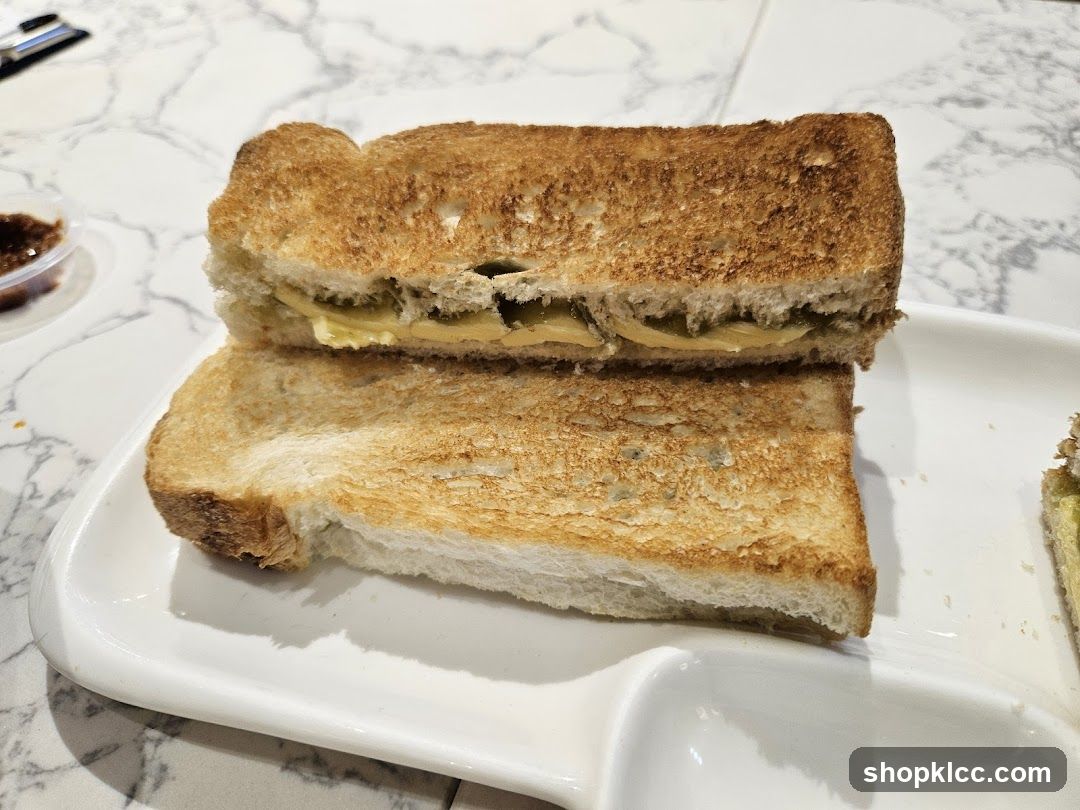 Kaya Toast with Butter and Cheese