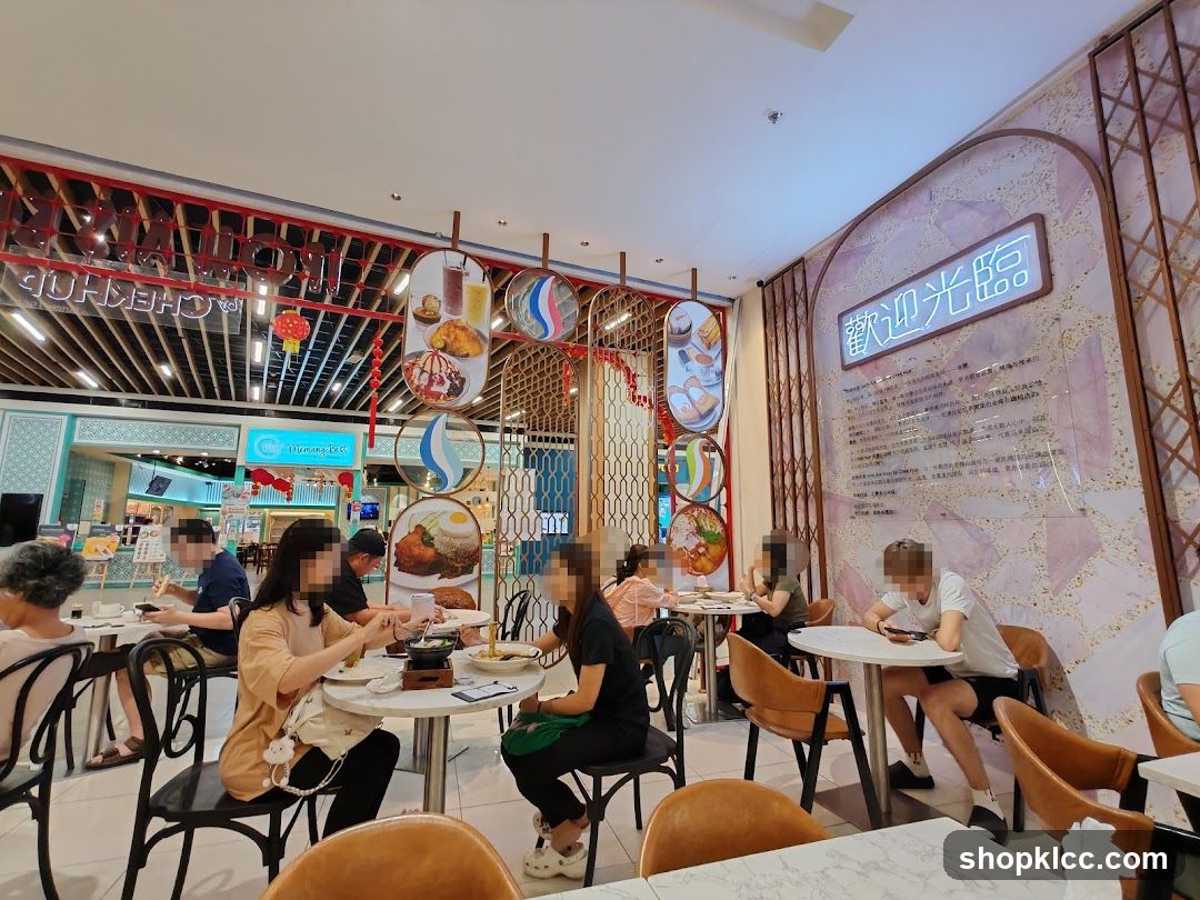 Restaurant Interior with Diners