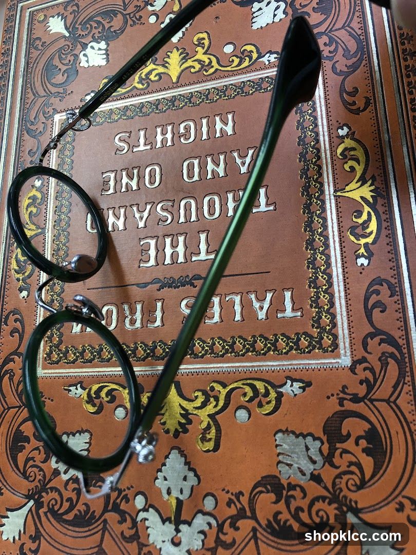 Eyeglasses on a book