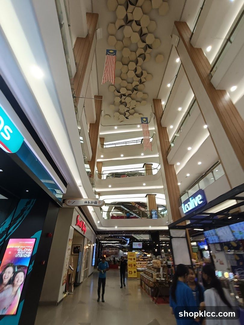 Interior of a shopping mall