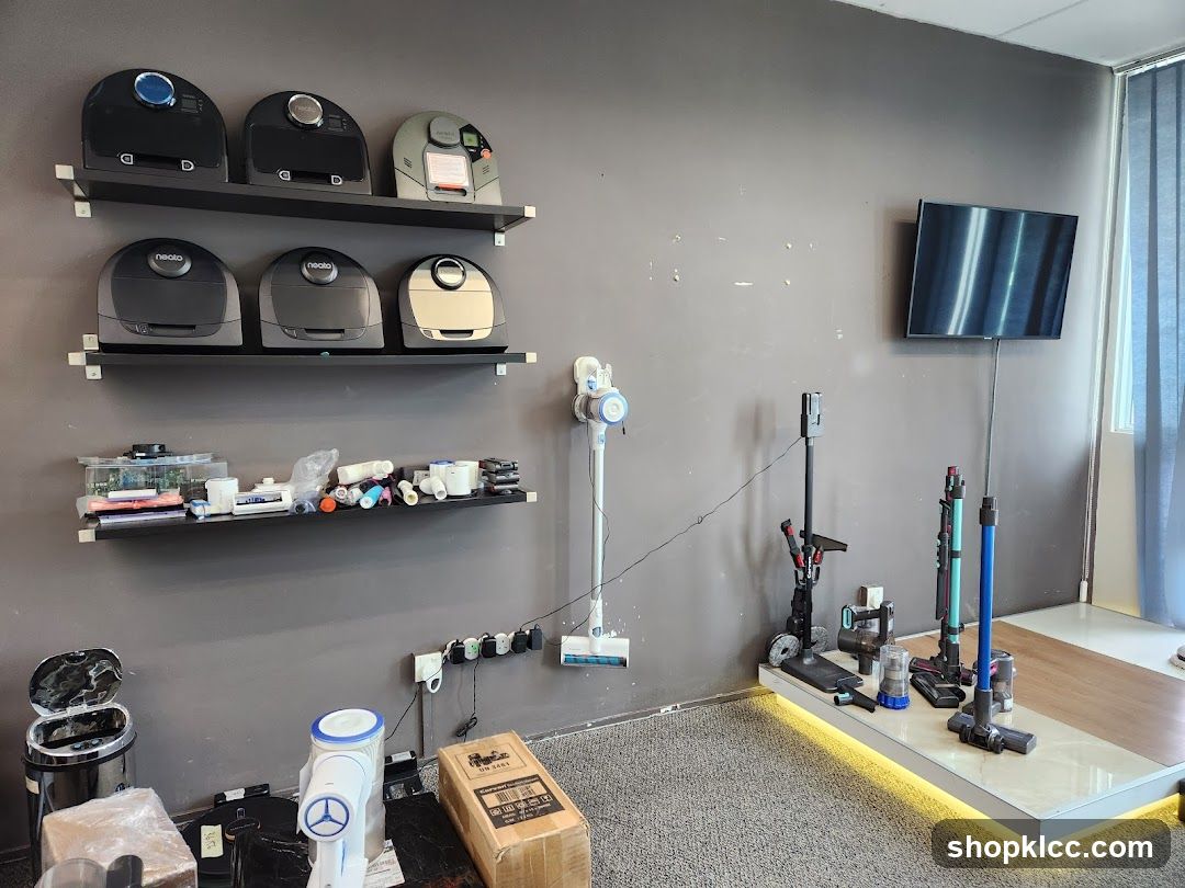 Robotic Vacuum Cleaners and Accessories Display