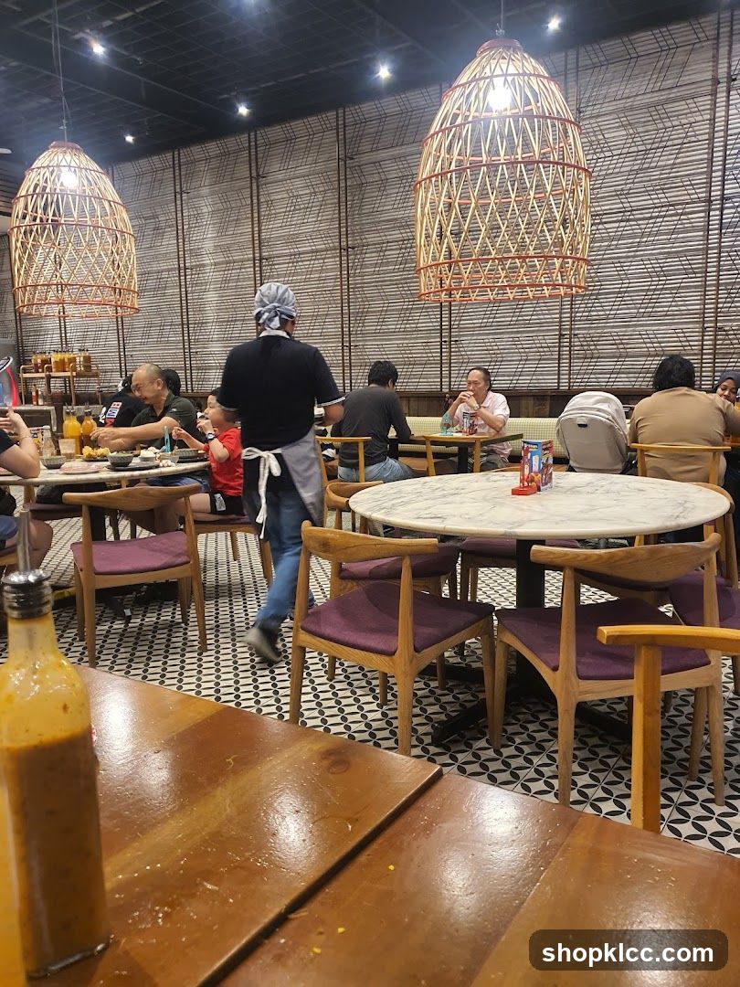 Restaurant Interior with Diners