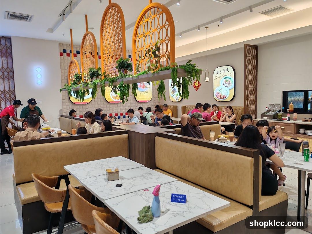 Restaurant Interior with Diners