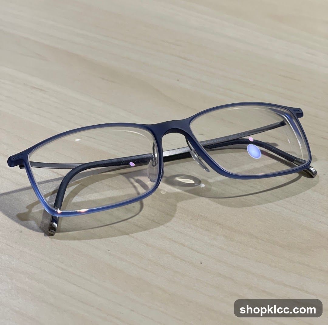 Eyeglasses on a wooden surface