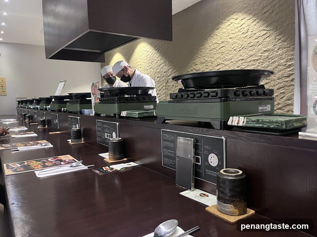 Restaurant Dining Area with Grills