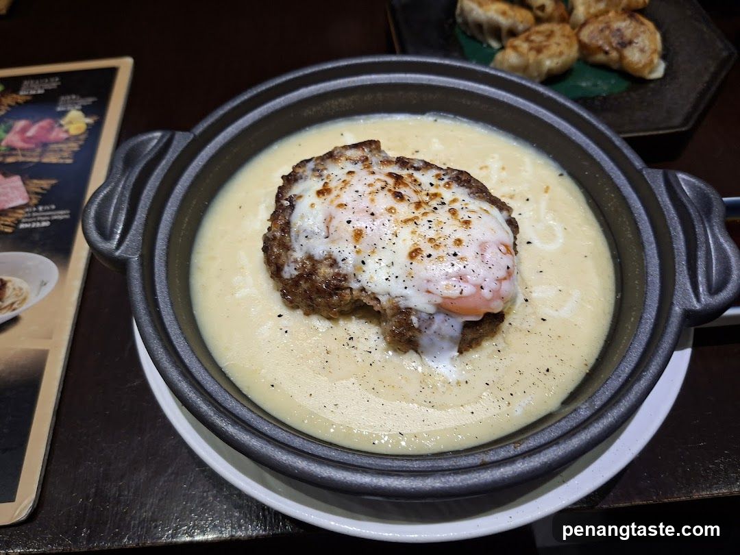 Cheesy Hamburger Steak with Egg