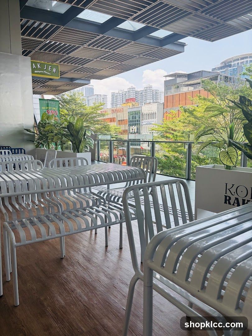 Outdoor Seating Area with City View