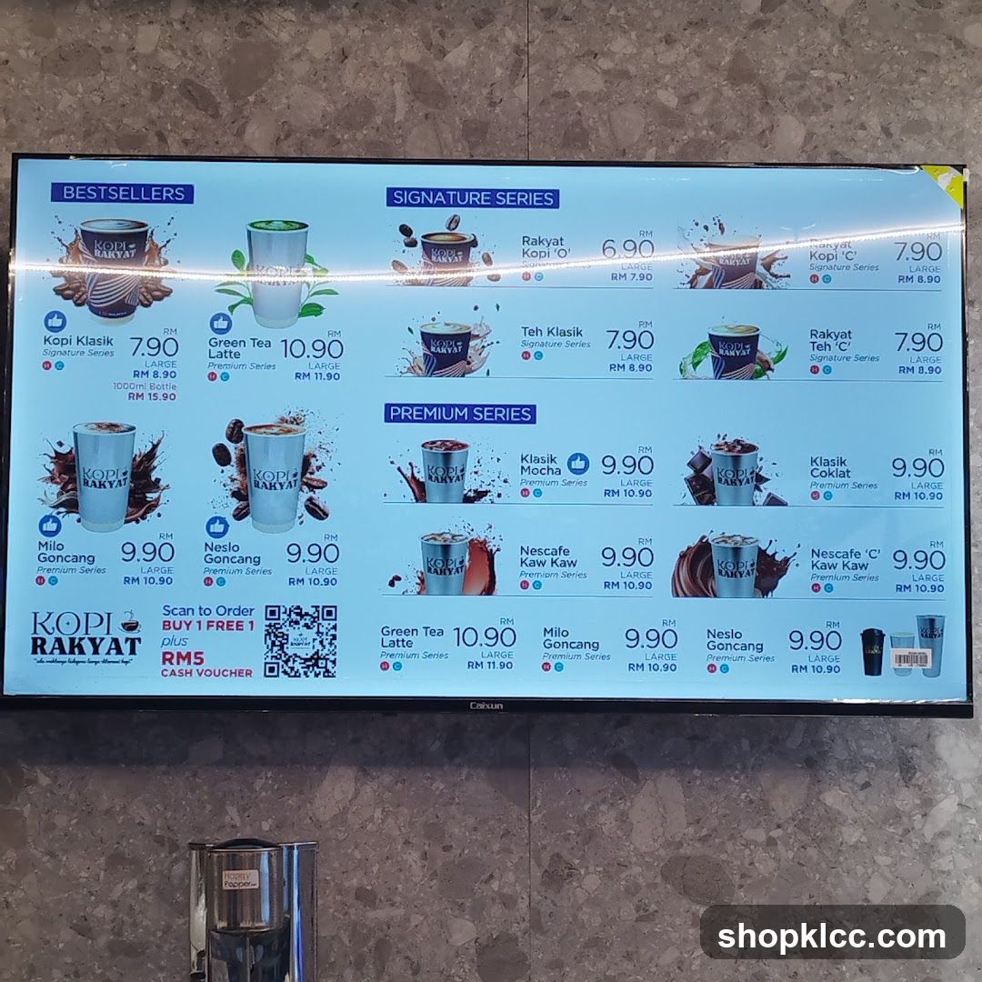 Kopi Rakyat Menu
