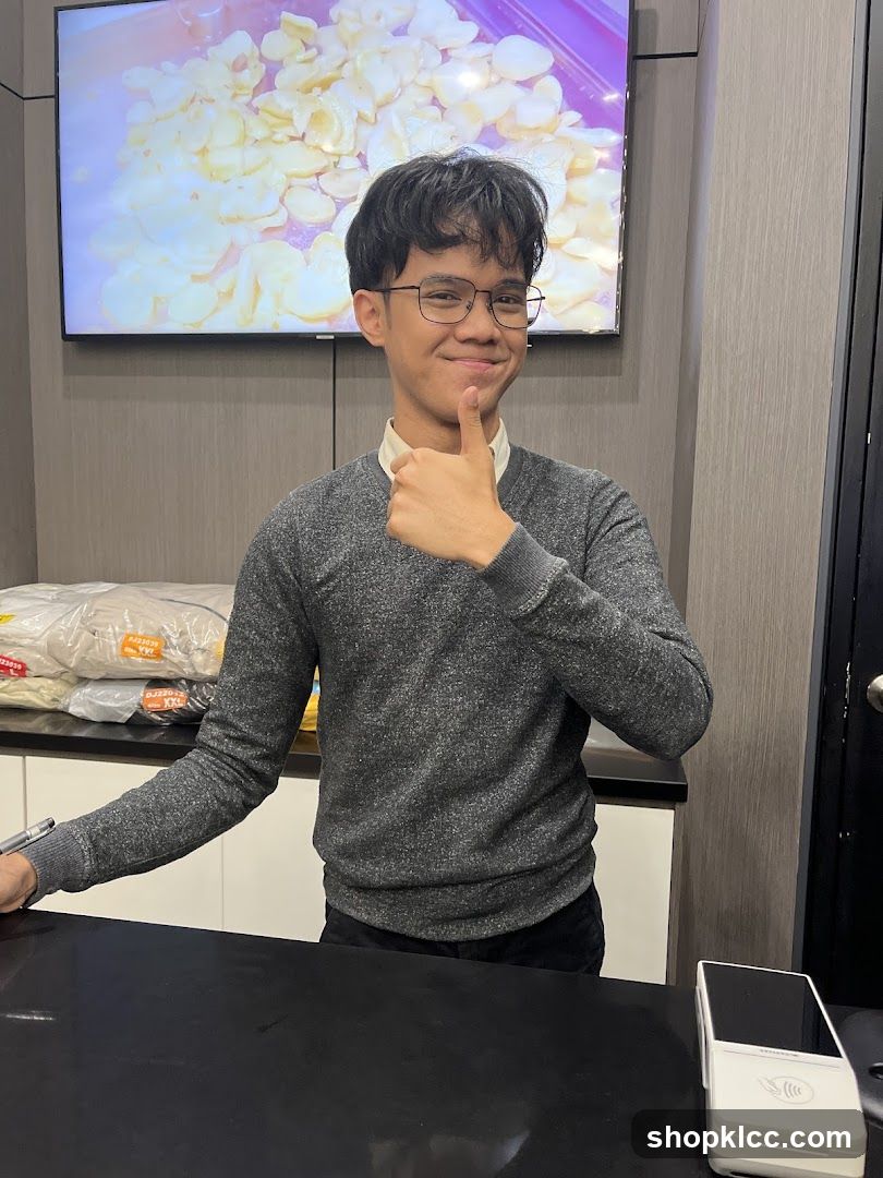 Man giving a thumbs up