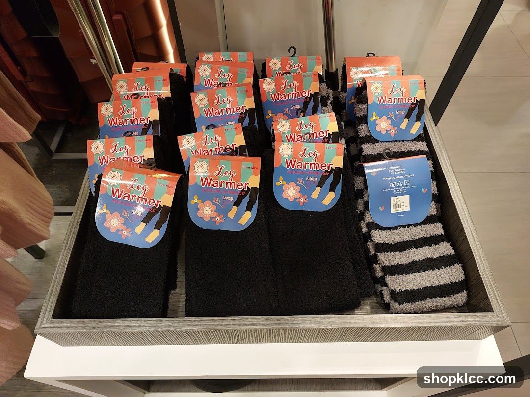 Leg Warmers Display