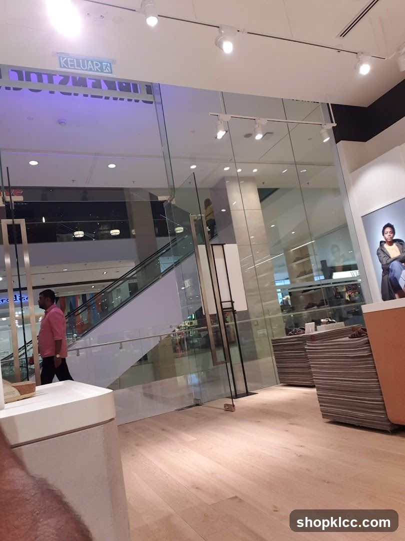 Store Interior with Escalator