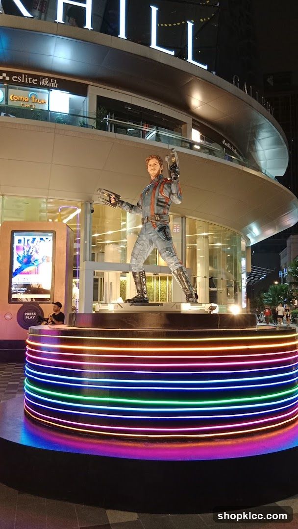 Star-Lord Statue at Night